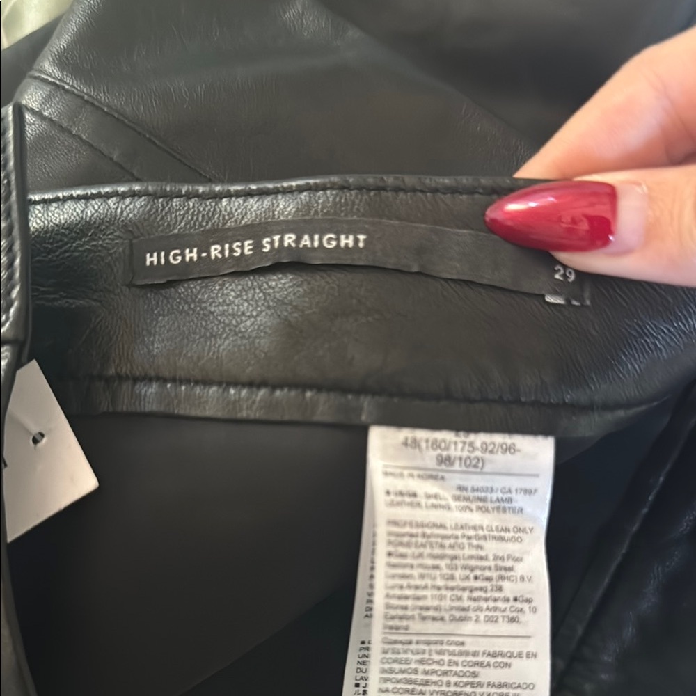 Banana Republic Genuine Leather Pants - Picture 3 of 4